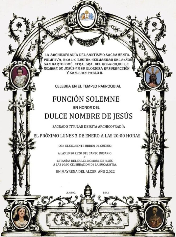 DULCE NOMBRE DE JESÚS – Archicofradia Sacramental de Mairena del Alcor